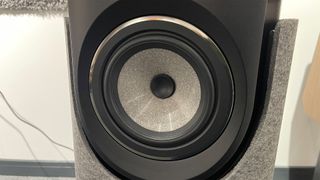 Focal Diva Utopia all-in-one stereo system close up on mid/bass units